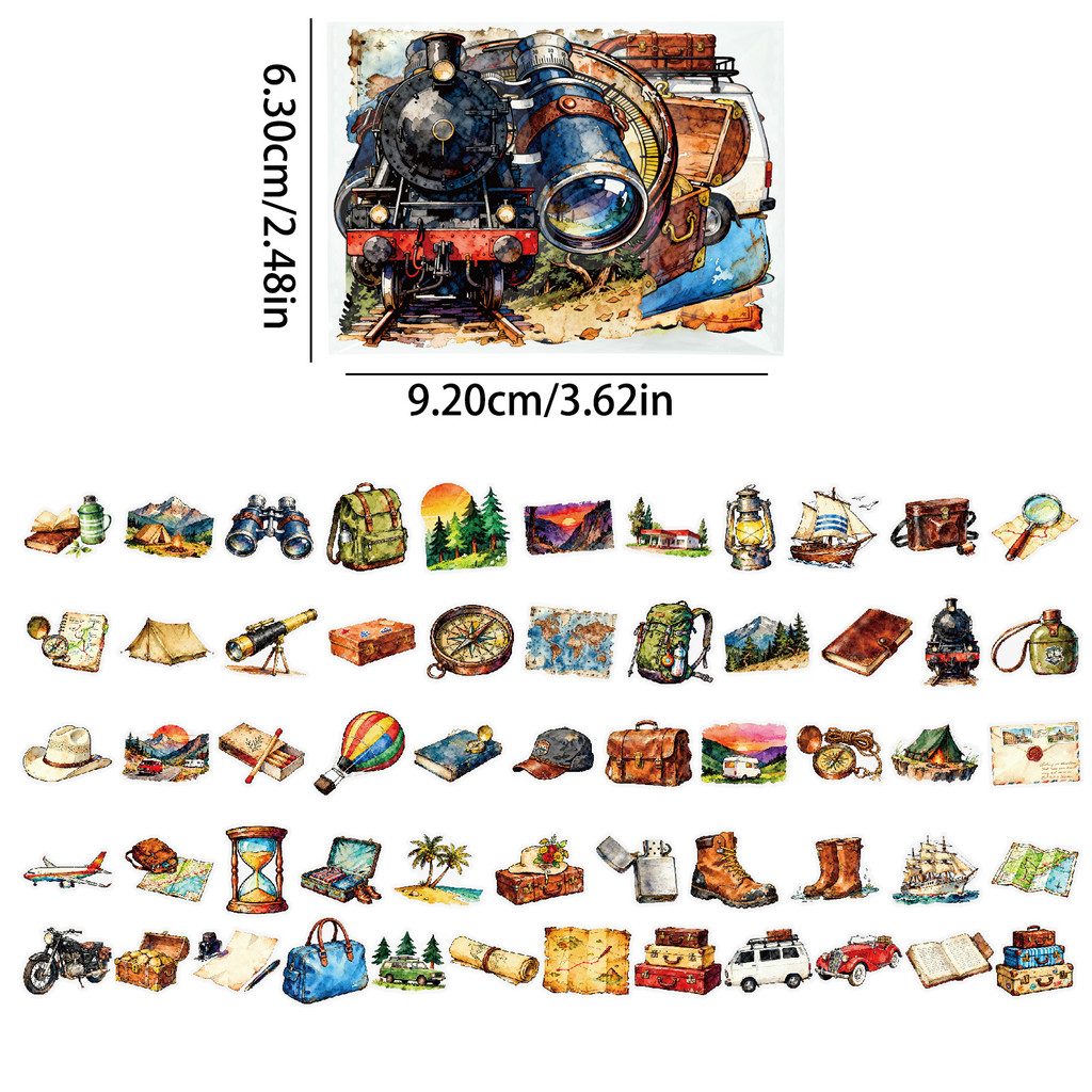 56Pcs Travel & Outdoor PET Sti - Outdoor Adventure Stores recension och pris