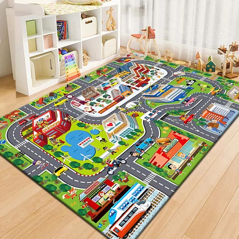 Colorful Kids City Map Play Ma - Outdoor Adventure Education recension och pris
