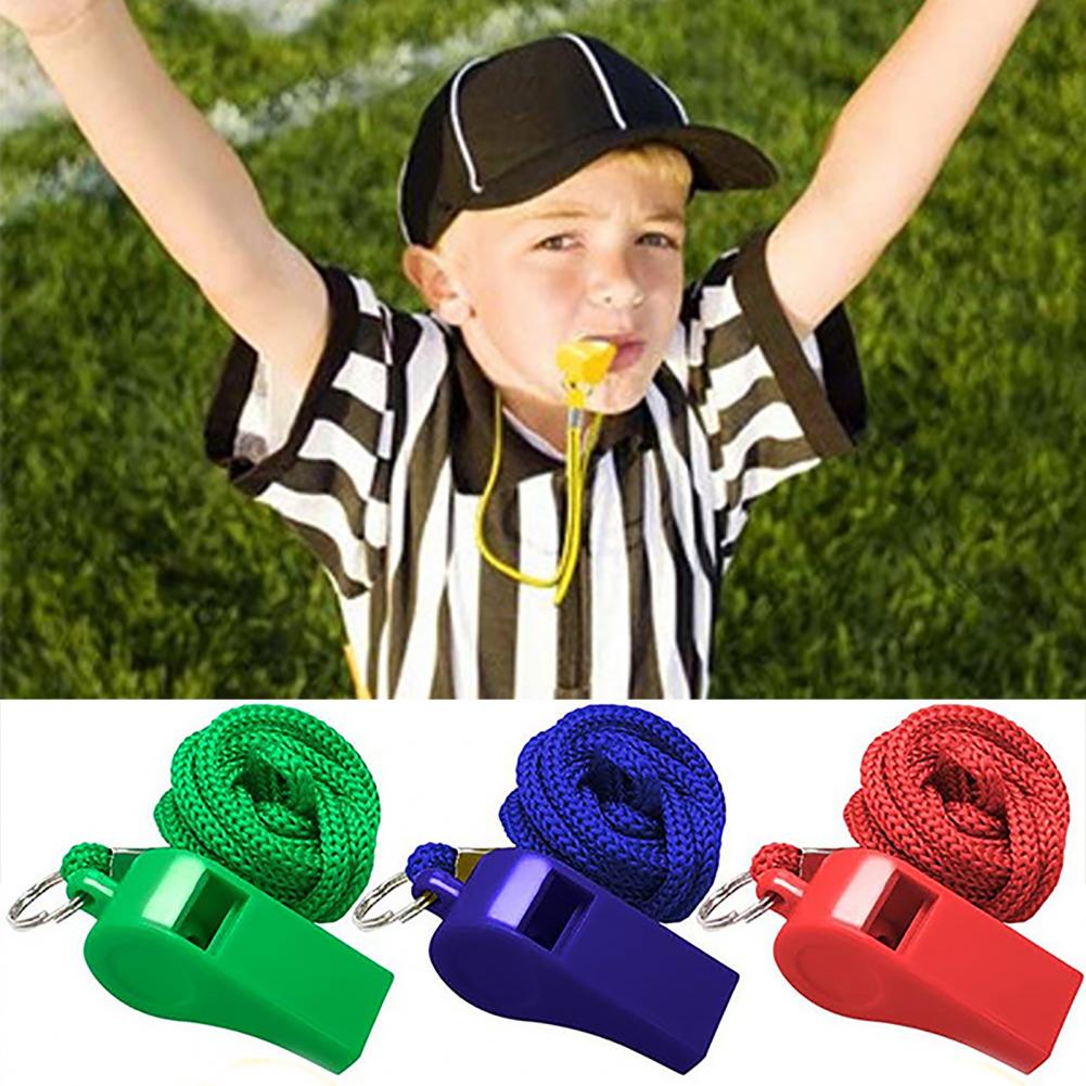 10Pcs Whistles With Lanyards L - Emergency Whistle Pea recension och pris