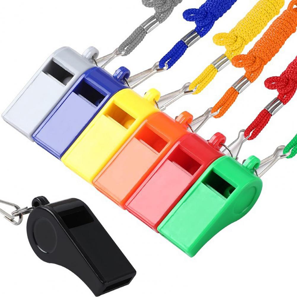10Pcs Whistles With Lanyards L - Emergency Whistle Pea recension och pris
