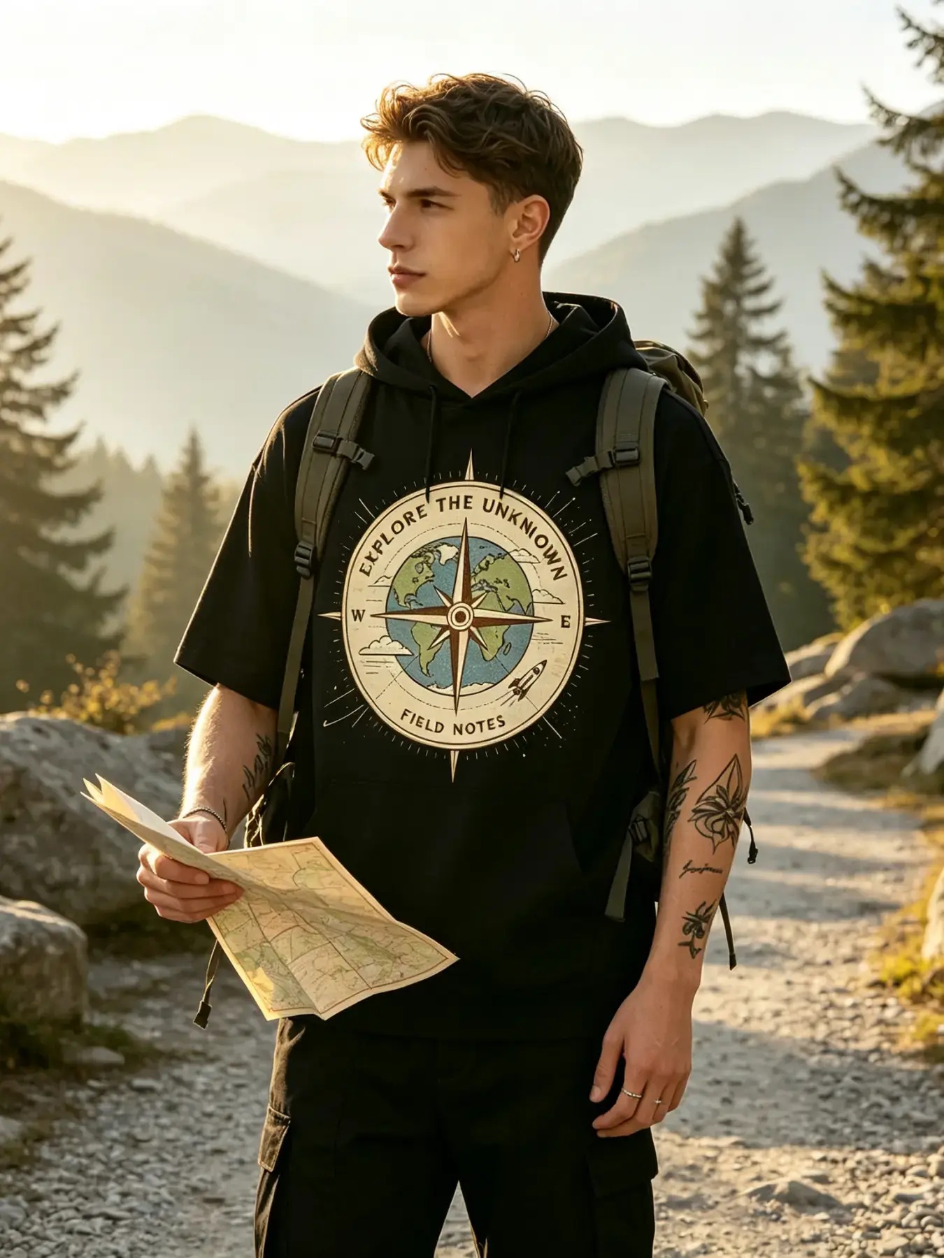 Men's Short Sleeve Hooded T-Sh - Outdoor Adventure World recension och pris