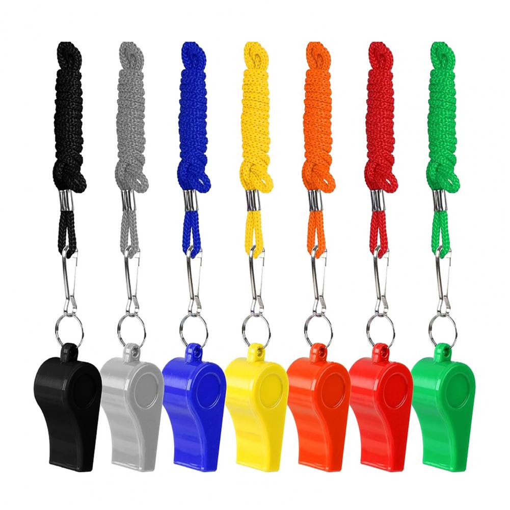 10Pcs Plastic Whistles with La - Emergency Whistle Pea recension och pris