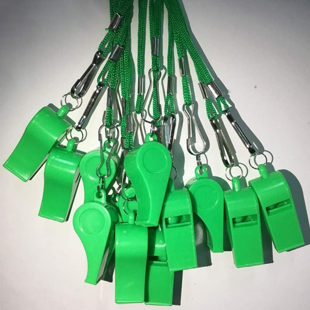 10Pcs Plastic Whistles with La - Emergency Whistle Pea recension och pris